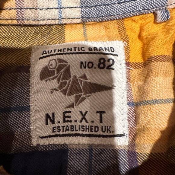 🎉BUNDLE 10 for $50🎉 NEXT DIRECT • boys’ plaid shirt - Picture 3 of 7